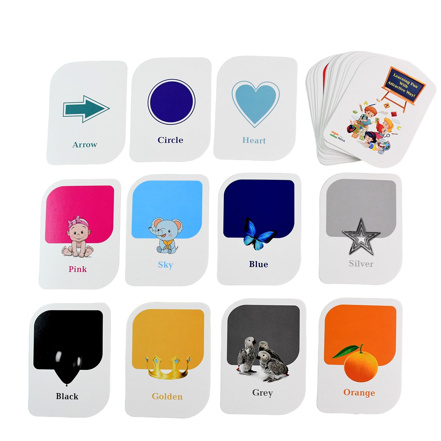 Kidkraft Early Learner 32-piece Color Amp Shape Flashcard Set