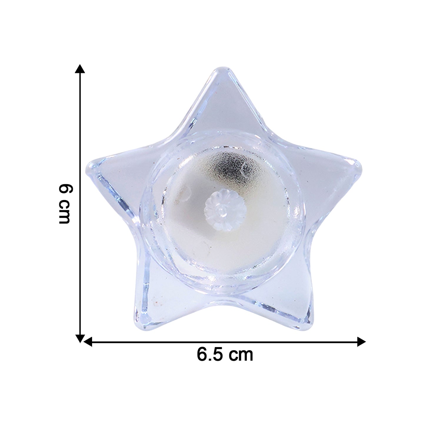 Flameless Star-shaped Led Candles (4 Pc  Set)