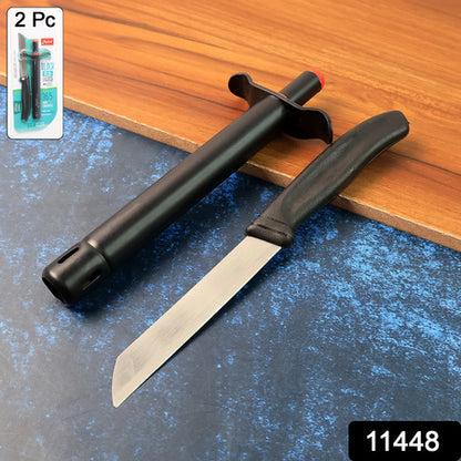 Premium Kitchen Knife With Gas Lighter Combo Set  2