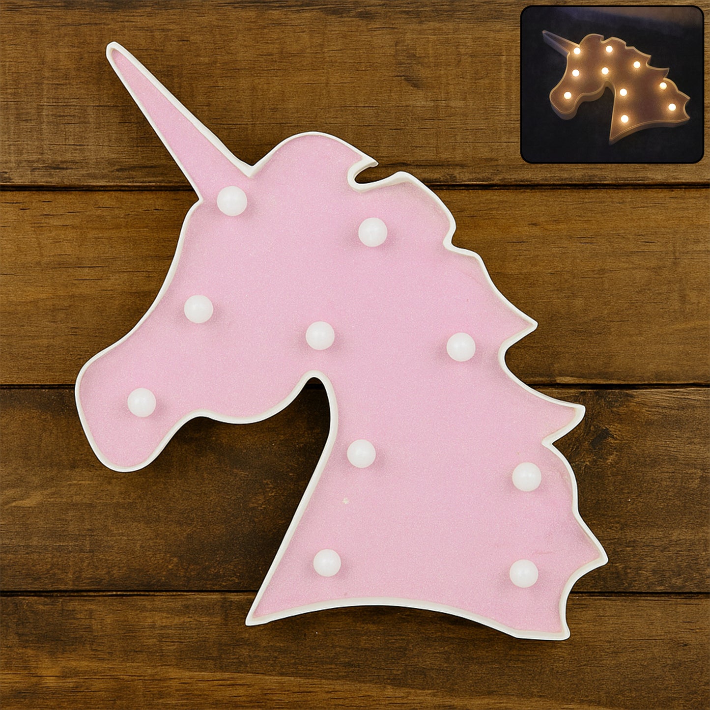 Unicorn Shaped Led Decorative Night Light (1 Pc)