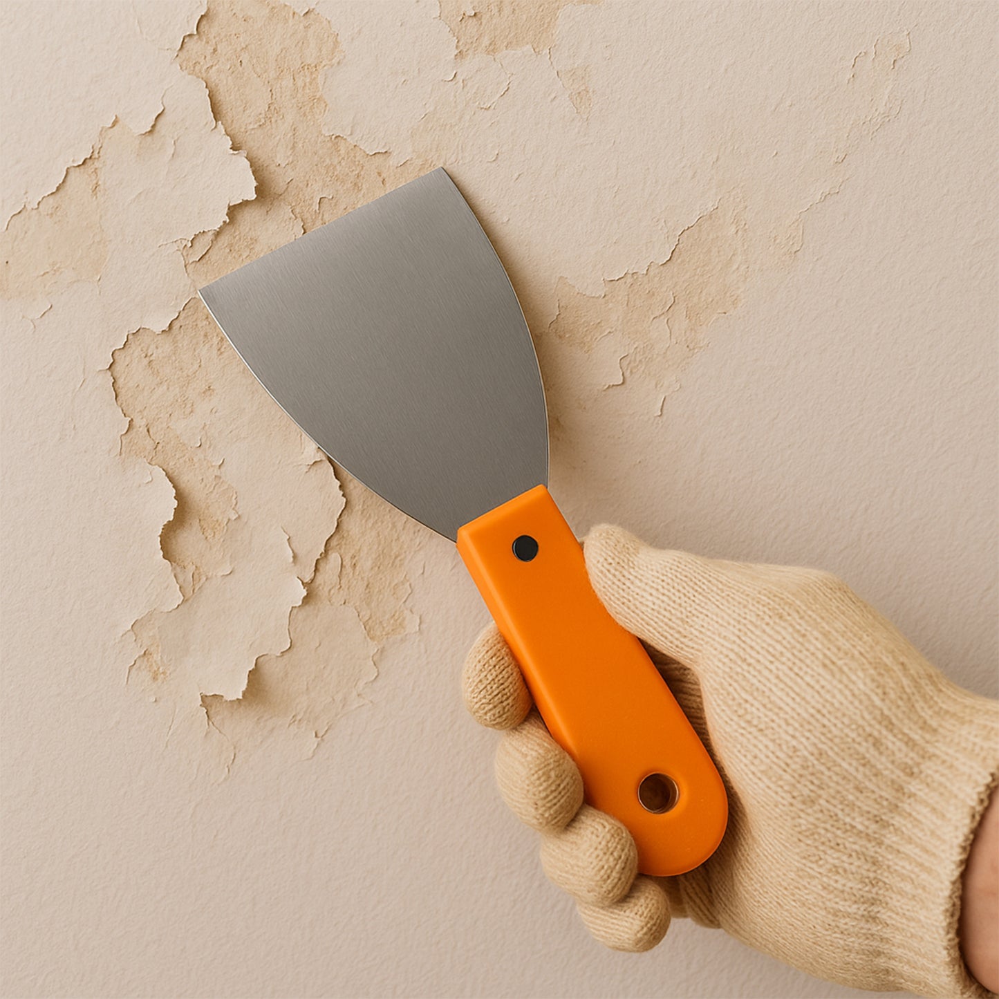 Putty Knife Set With Soft Rubber Handle (1 Pc)