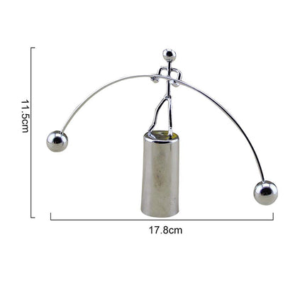 7875 Mini Steel Balance Toy Decoration Pendulum Newton Cradle Balance Ball Tumbler Desk Toy Metal Man Home Home Decoration Crafts