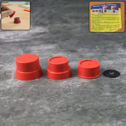 Magic Coin Pedestal Toy  Fun Illusion Trick For Kids (1 Set)