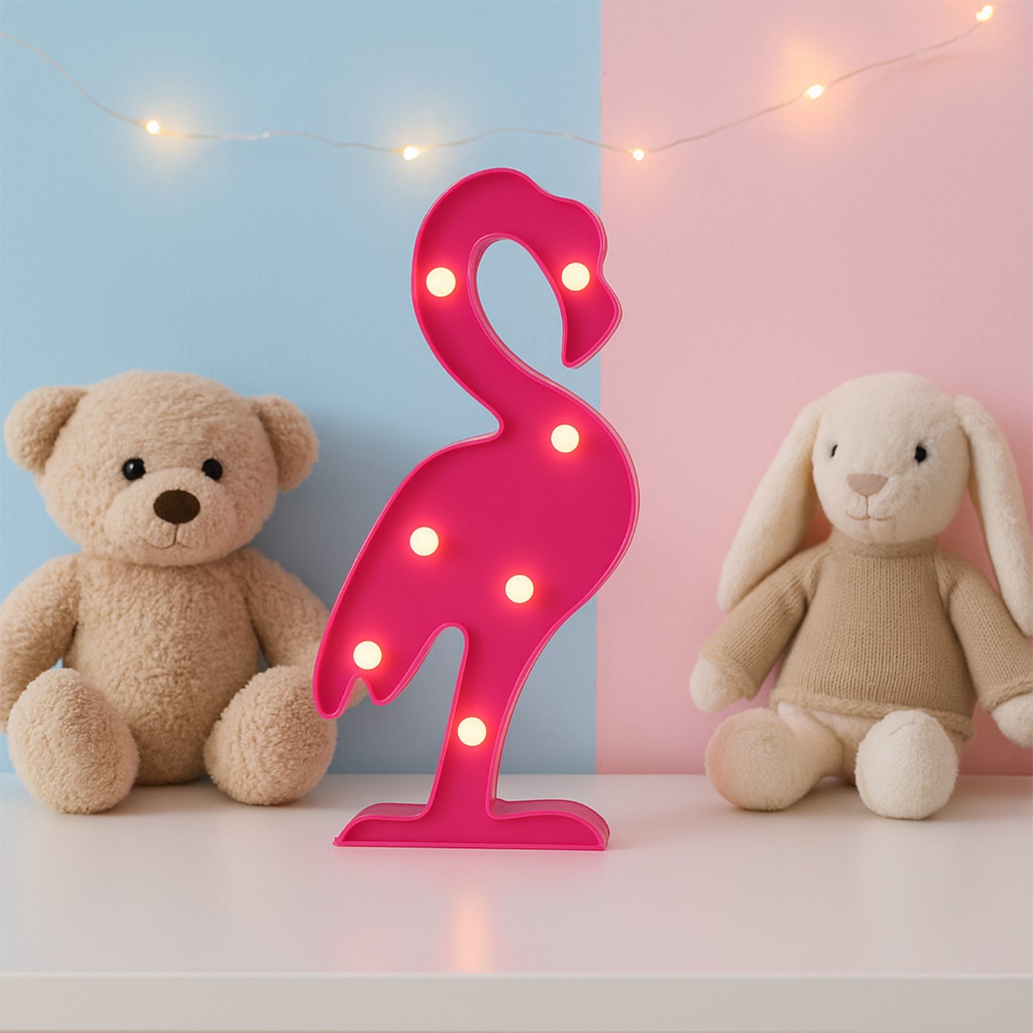 3d Led Night Light Table Lamp For Party Birthday Wedding Atmosphere Battery Operated Decorative Light Nursery Lamp For Bedroom And Wall Decoration For Children Bedroom Wall Light (1 Pc  Battery Not Included)