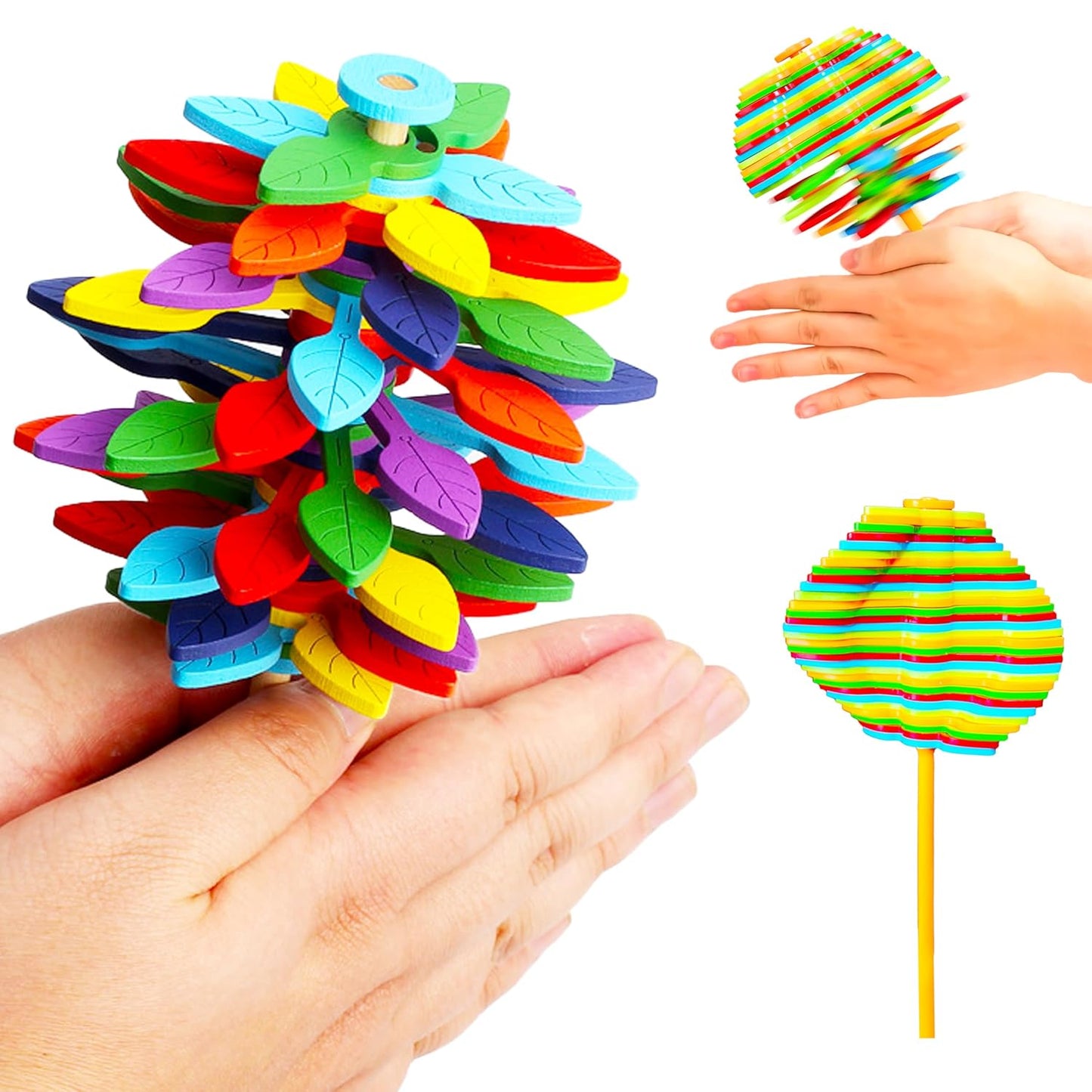 Spin Flower Candy Rotating  Spinning Toy (1 Pc)